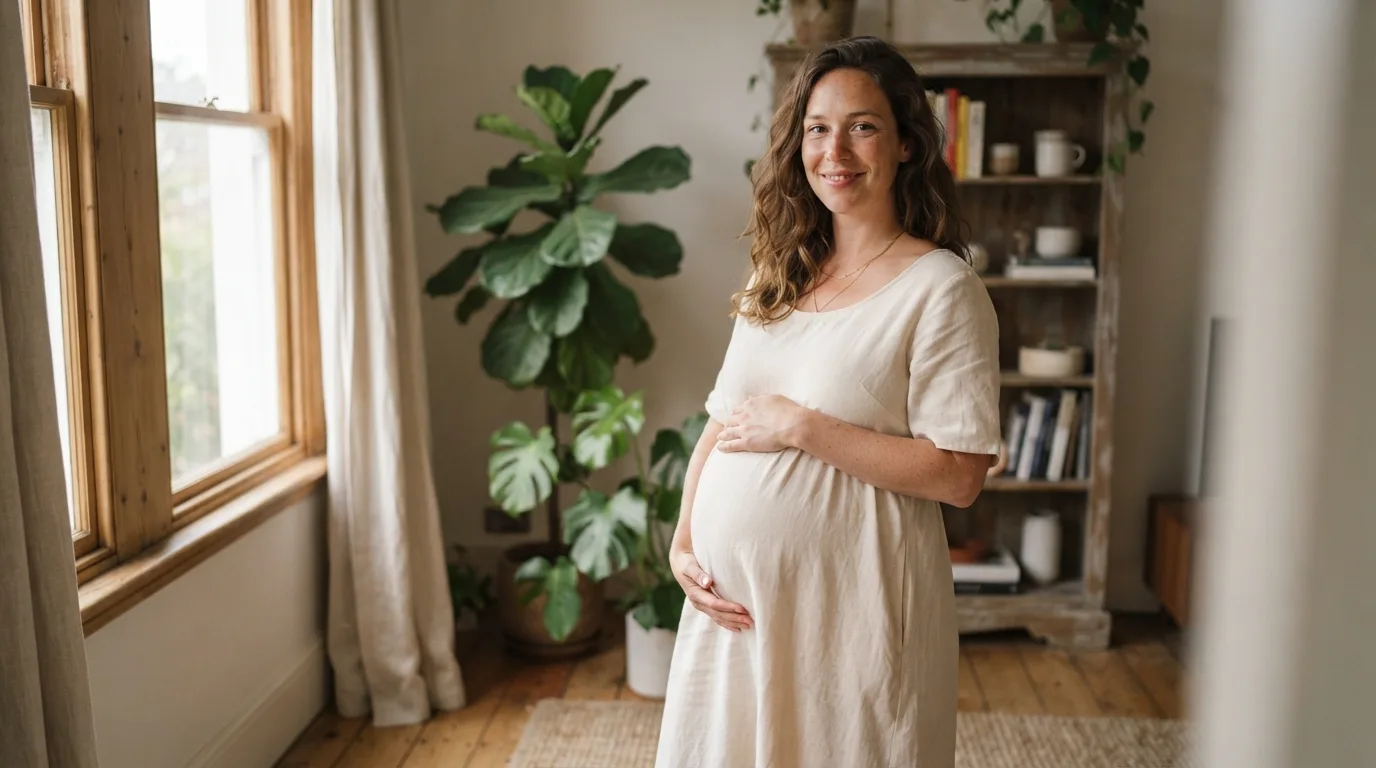 a pregnant woman
