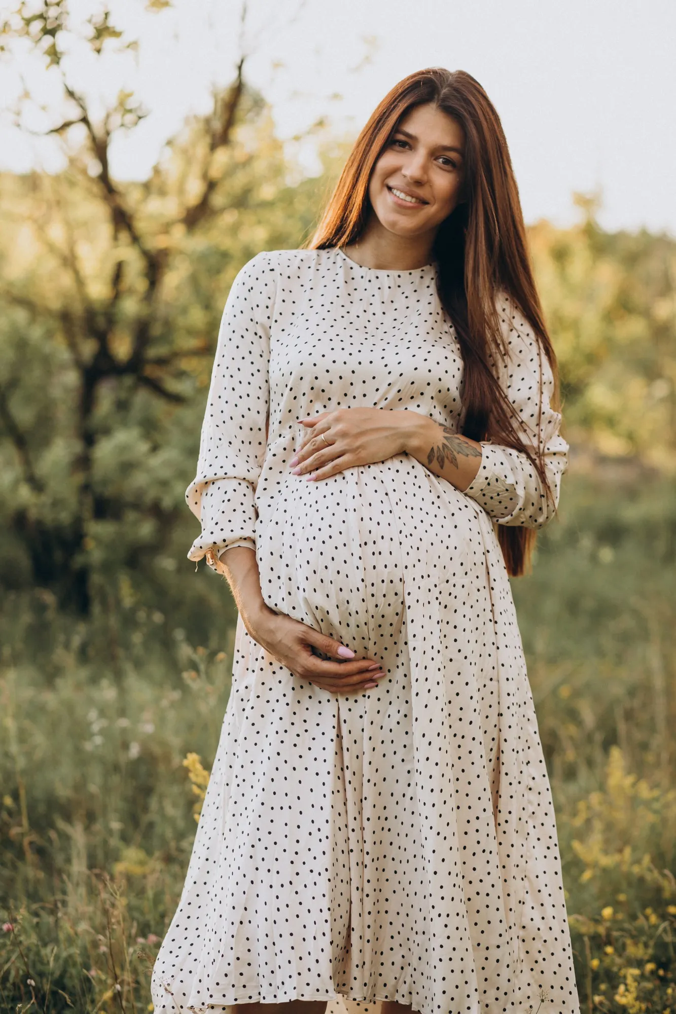 Woman pregnant waiting for a baby