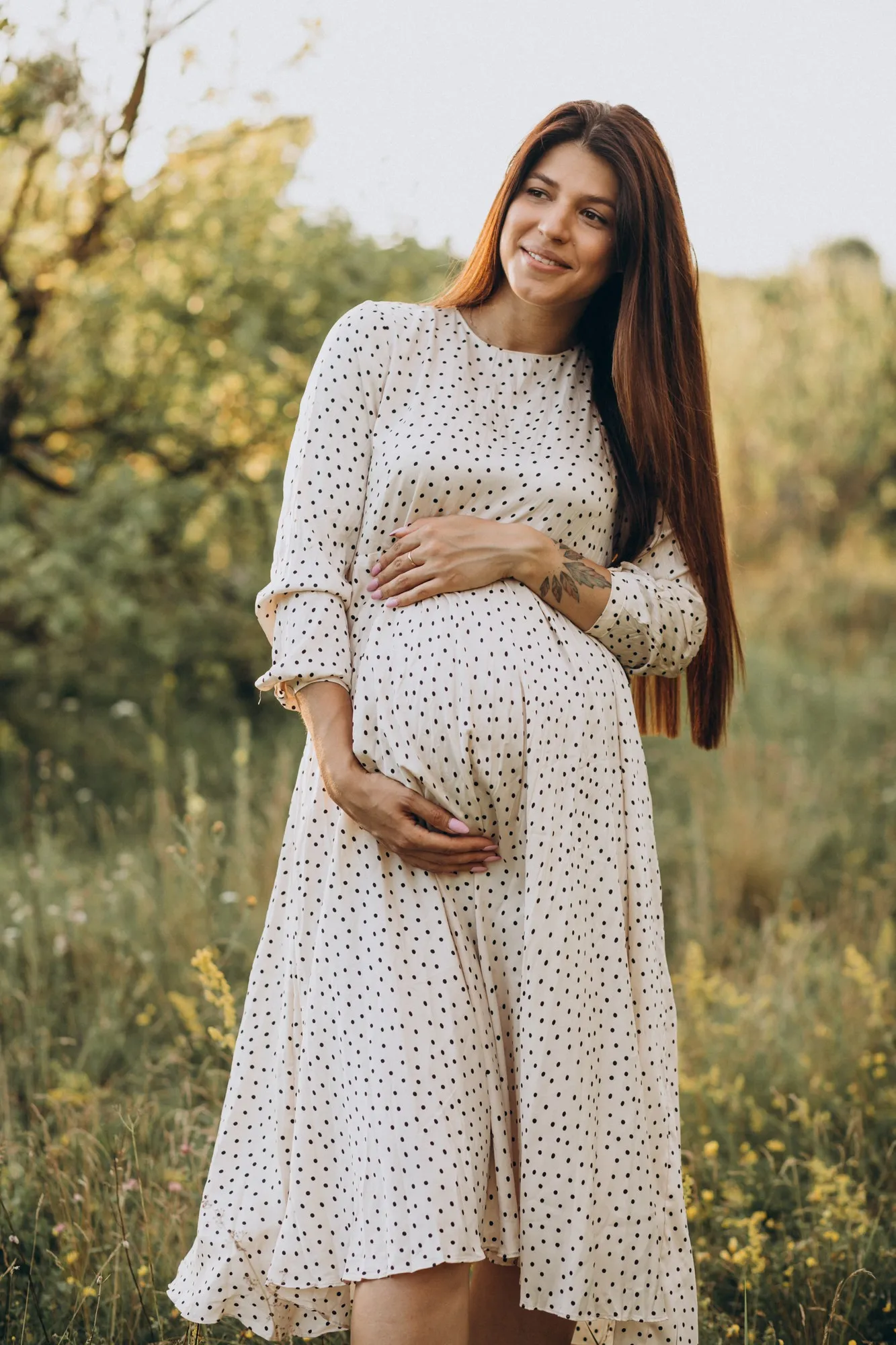 Woman pregnant waiting for a baby